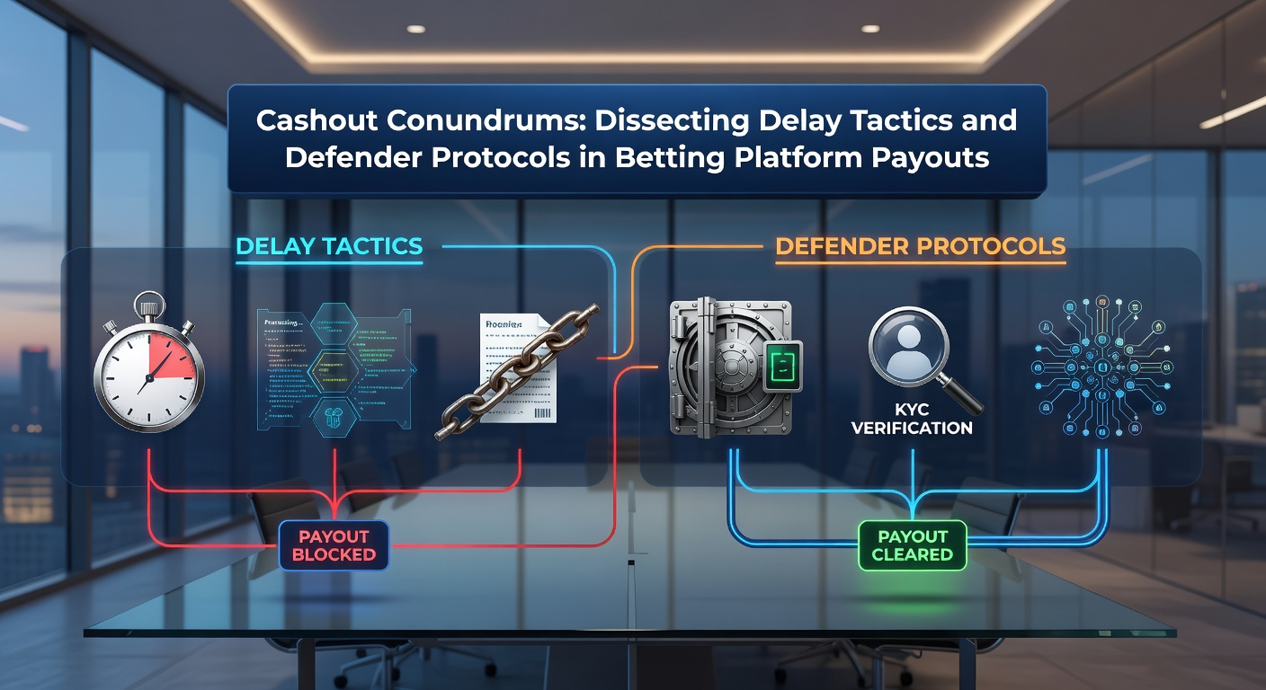 Close-up infographic of security shields, timers, and cash icons illustrating protective protocols versus delay pitfalls in betting cashouts