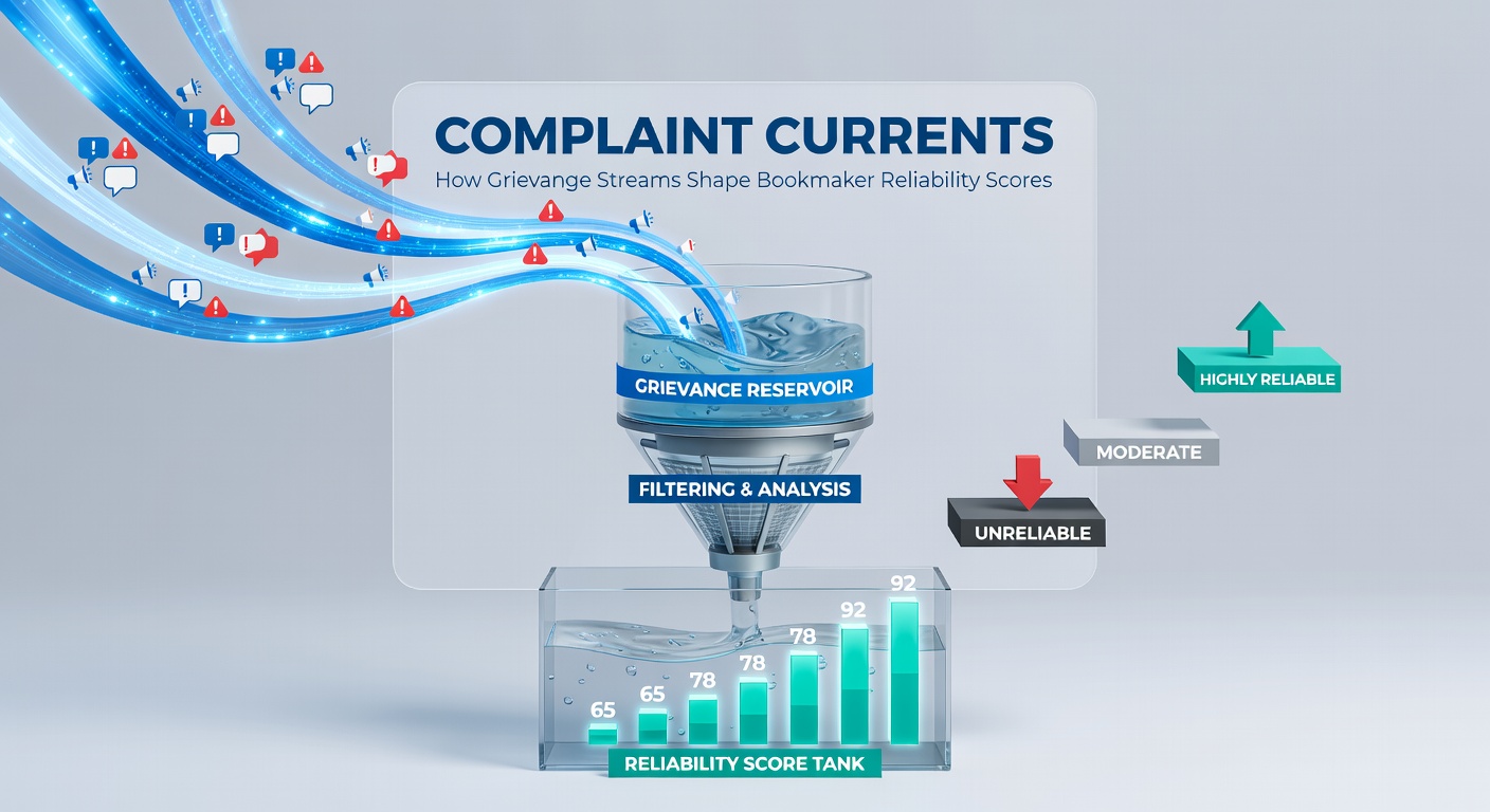 Graph showing rising complaint volumes against bookmakers over time, with peaks in payout disputes and account closures