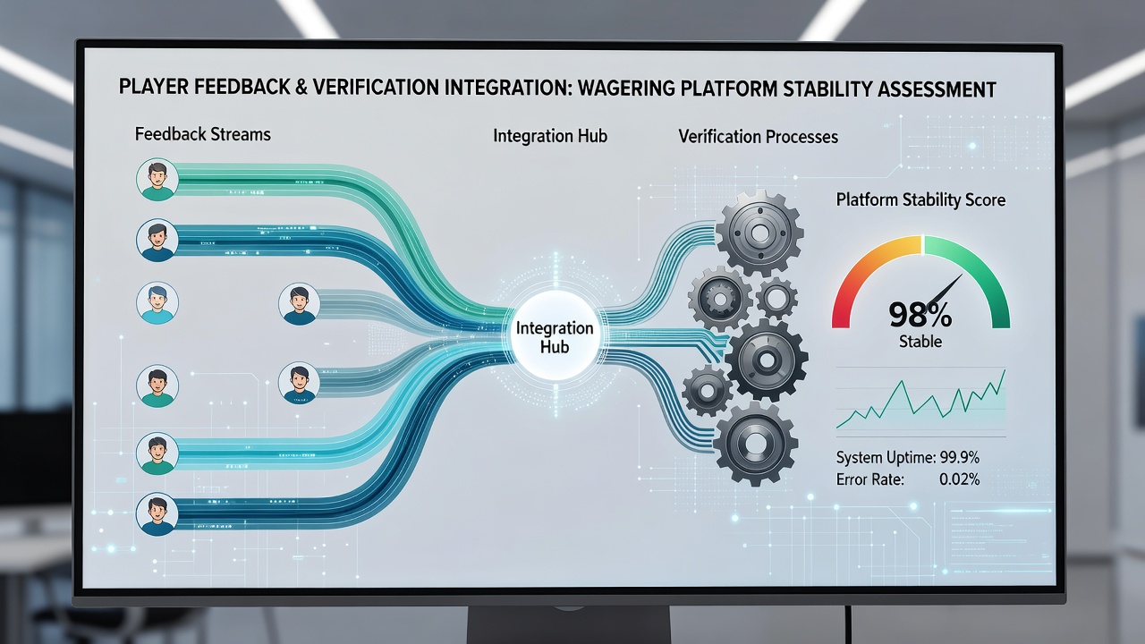 Diagram showing interconnected nodes between player feedback databases and compliance verification dashboards