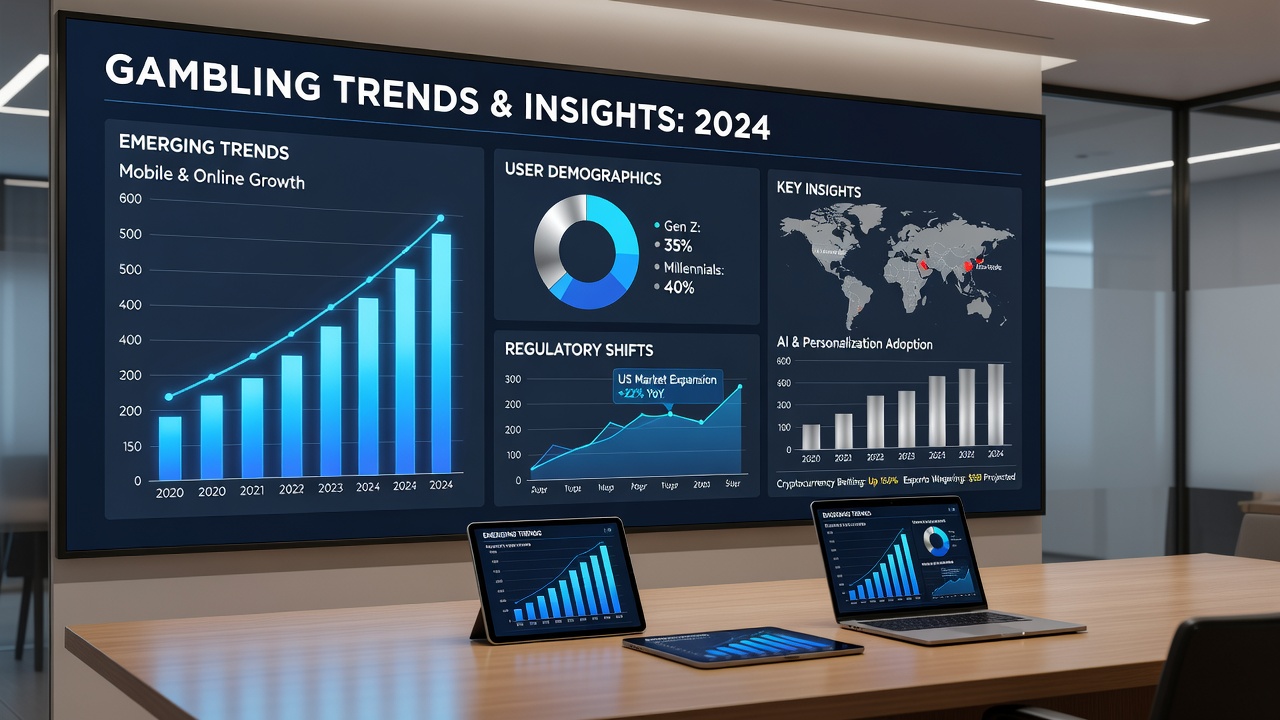 Detailed chart showing technology adoption and regional wagering volume changes