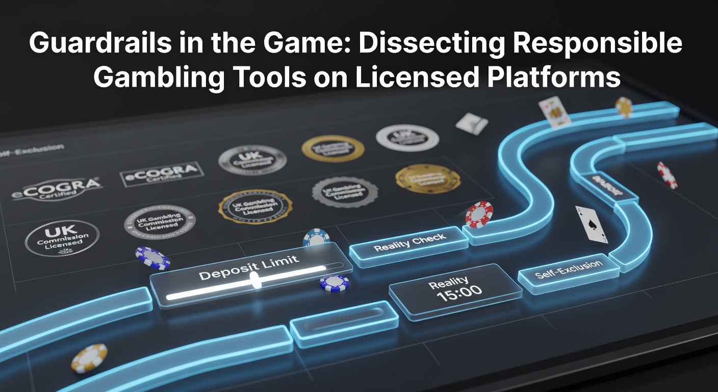 Digital interface showing deposit limit settings and self-exclusion options on a licensed gambling app, highlighting responsible gaming features in action