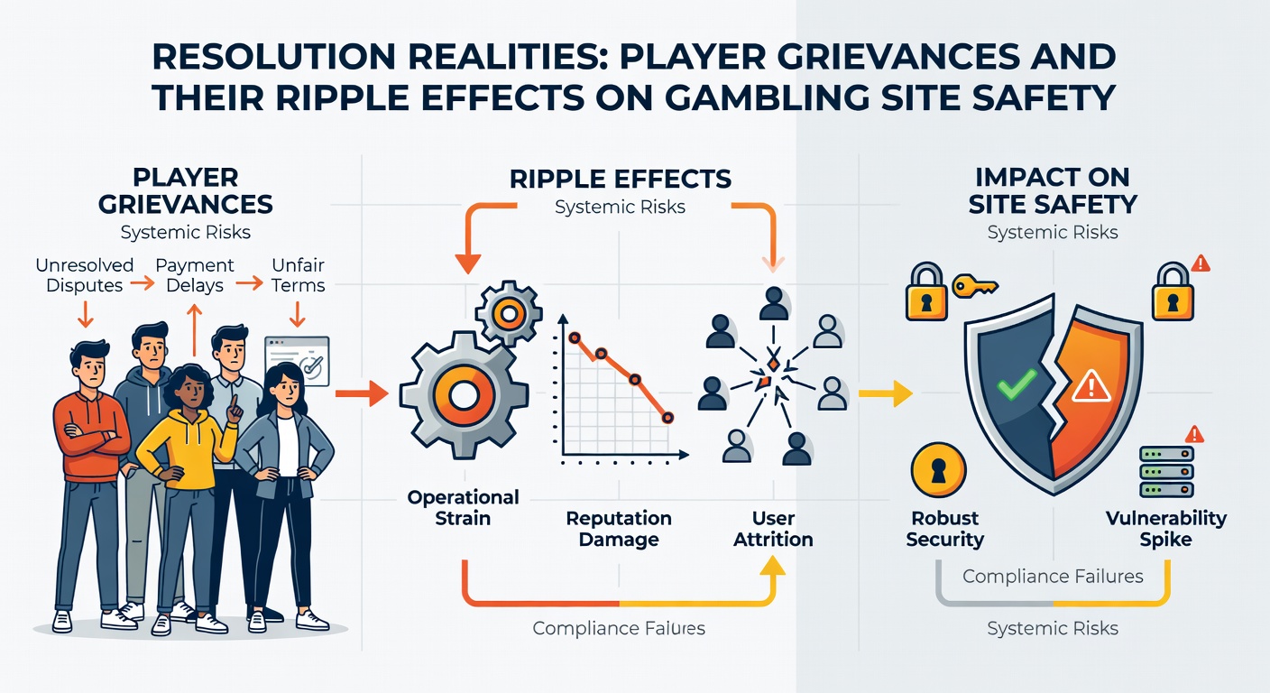Graph illustrating the rise in player complaints correlated with enhanced security measures post-resolution in online casinos