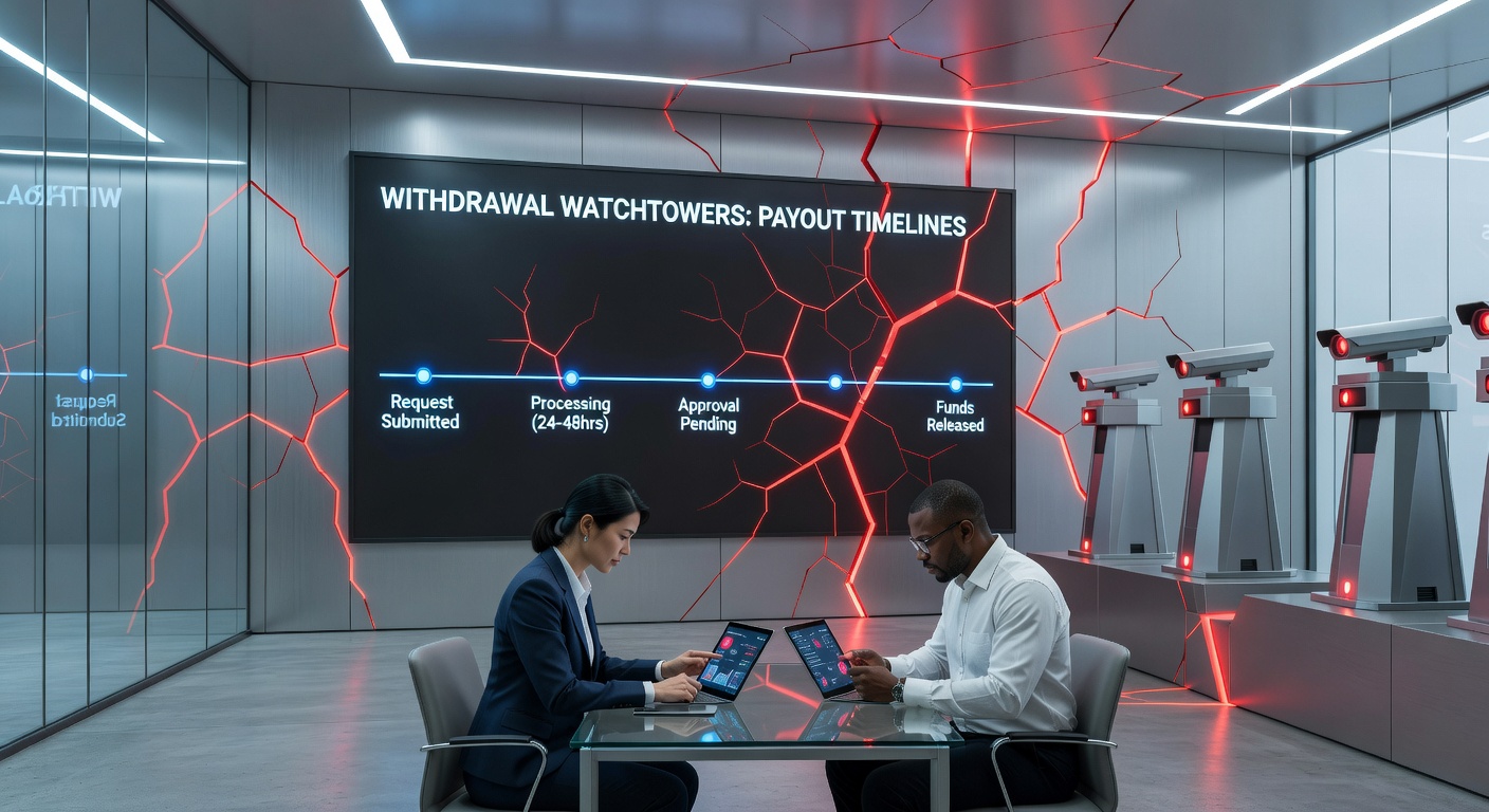 Graph charting payout delay trends across betting platforms, with red zones marking critical thresholds and green for compliant timelines